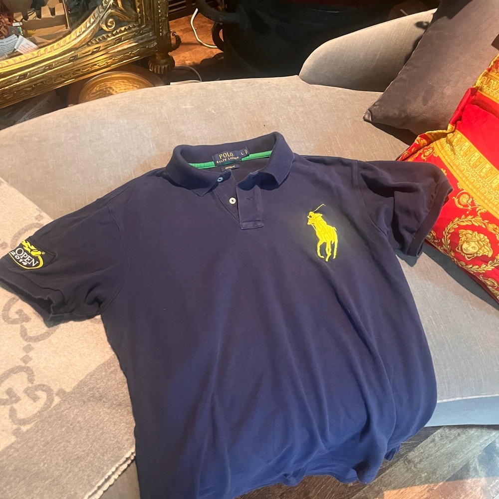 Ralph Lauren 2014 US Open Purple Polo Shirt – Large Logo Embroidery